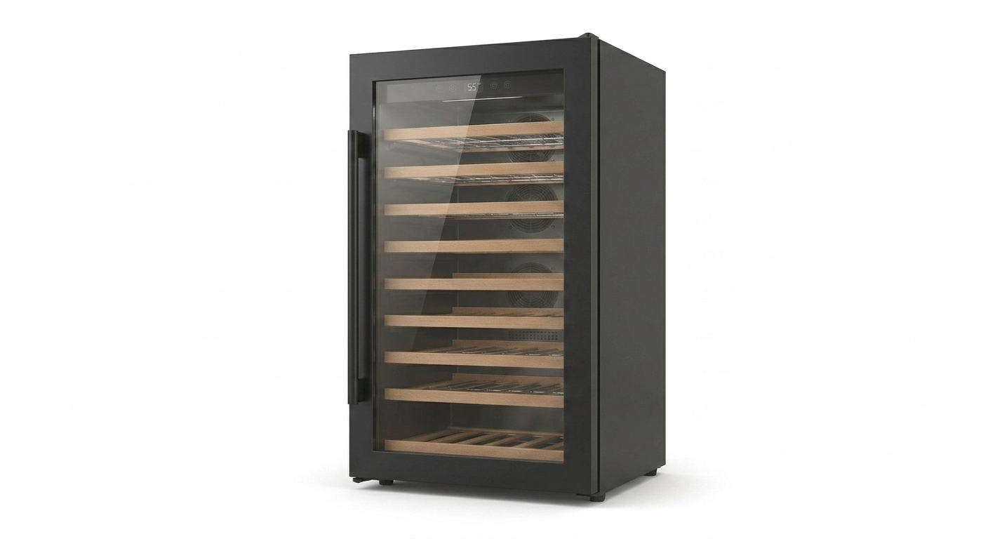 Wine Refrigerator - Black I Single_Vintner Reserve Shadow Edition Single-Zone Wine Cooler-Black Finish