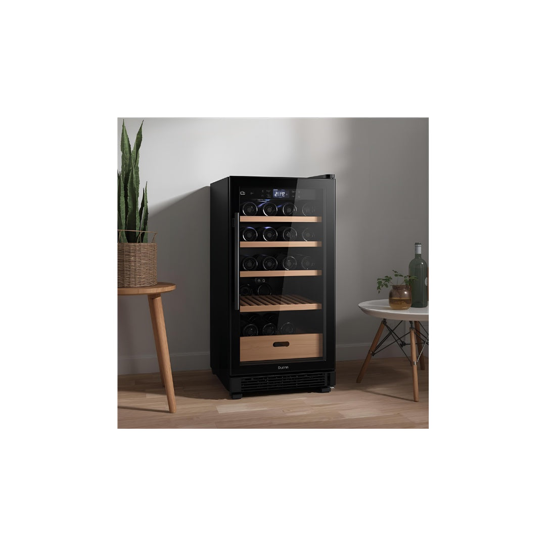 Wine Refrigerator - Black VI Small_Vintner Reserve Shadow Studio Mid-Tower Wine Cooler_Black Finish